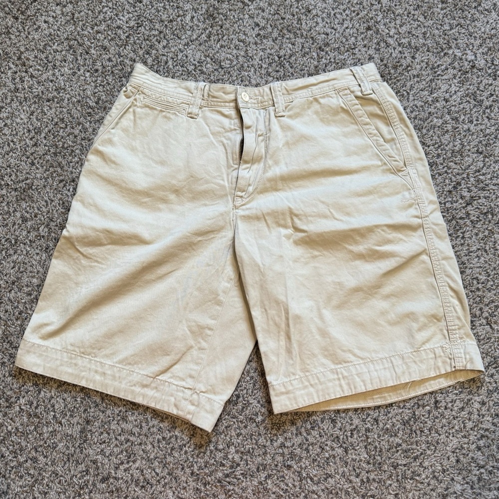 Ralph Lauren Polo Men Chino Shorts Sz 32 Khaki Beige Twill Casual Classic Fit 30